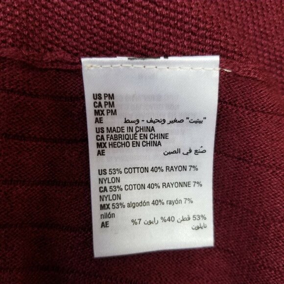 Style & Co Womens Ribbed-Knit High-Low Tunic Sweater Size PM Winestone Red New - Picture 6 of 8